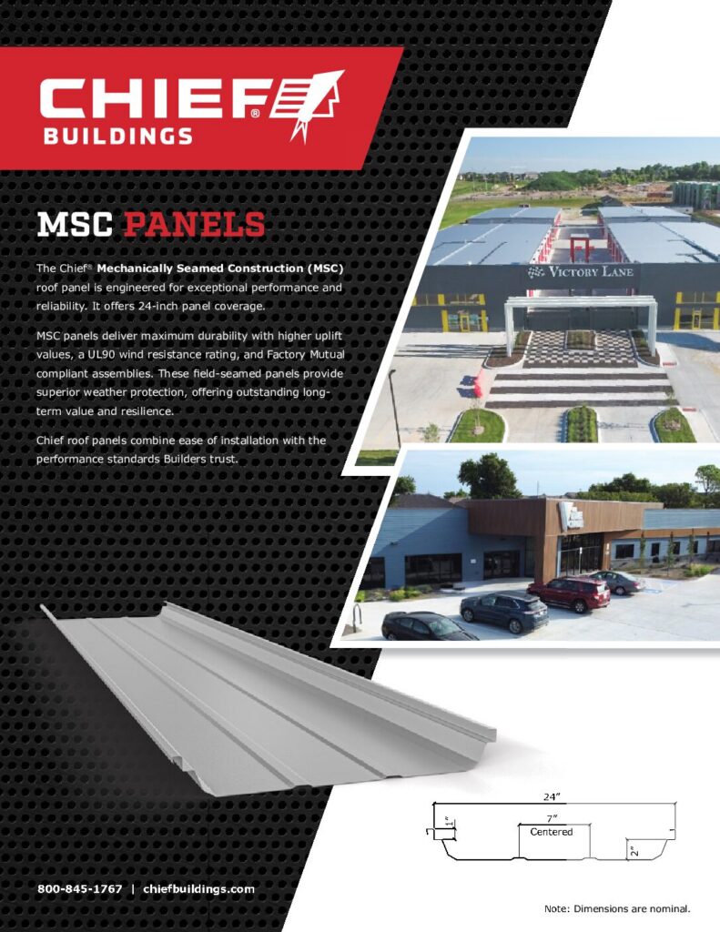 MSC Panels Specifications